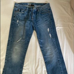 Denim boyfriend jeans